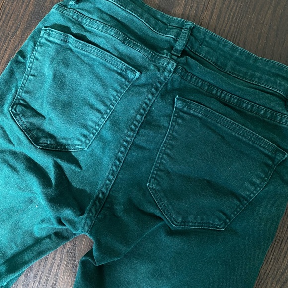 Zara Forest Green Skinny Jeans - Picture 2 of 2